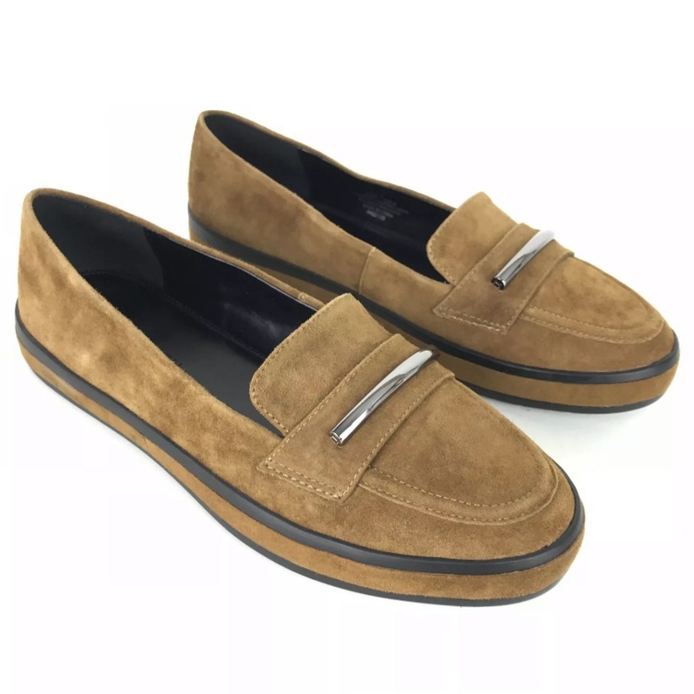 H by Halston Bark Suede Brynn Slip On Loafers